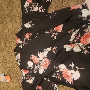 Rose floral cardigan